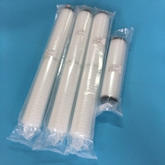 Absolute filtration pleated filter cartridge