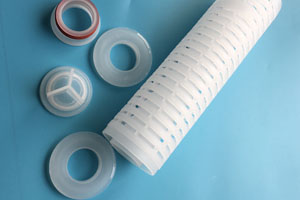 Filter cartridge end caps which can be welded by INDRO welding machine