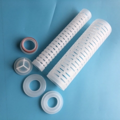 plastic parts for pleated filter cartridges