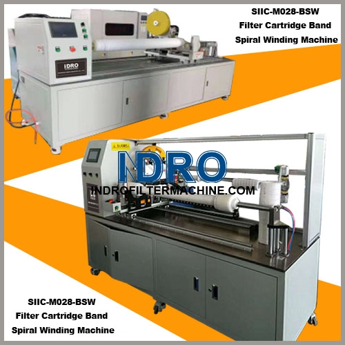 Filter Cartridge Helical Wrap Band (Belt) Spiral Winding Machine