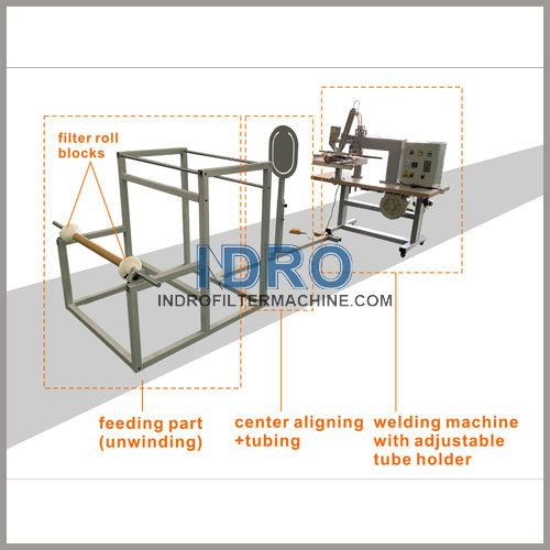 Semi-automatic filter bag body welder welding machine line