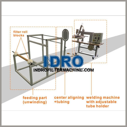 Semi-automatic filter bag body welder welding machine line