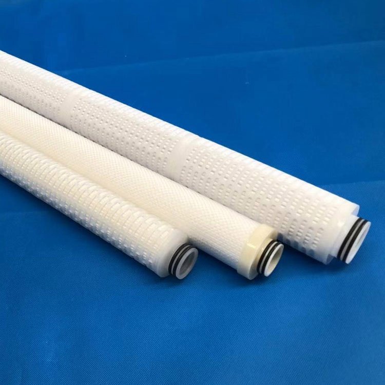 single 40 inch long pleated filters cartridge end cap welding